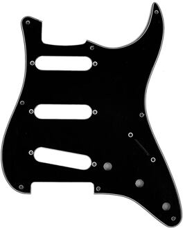 Fender 0991358000 slagplaat '57 Vintage Strat slagplaat '57 Vintage Strat, SSS, 8 schroefgaten, 3 ply, black