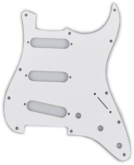 Fender 0991360000 slagplaat Strat® slagplaat Strat®, SSS, 11 schroefgaten, 3 ply, white