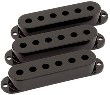Fender 0991364000 pickup covers Stratocaster®, black, plastic, set of 3
