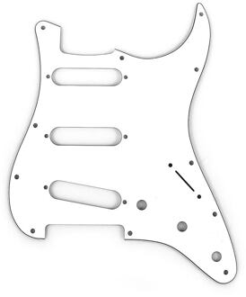 Fender 0991374000 slagplaat Strat® slagplaat Strat®, SSS, 11 schroefgaten, 3 ply, parchment