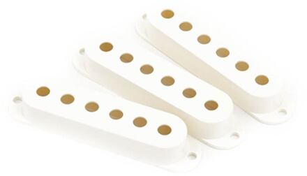 Fender 0992034000 pickup covers Stratocaster®, white, plastic, set of 3