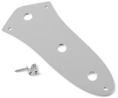 Fender 0992055000 control plate, '62 Jazz Bass®, 3 hole, chrome
