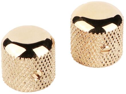 Fender 0992056200 knob vintage dome style for Tele, gold, set of 2