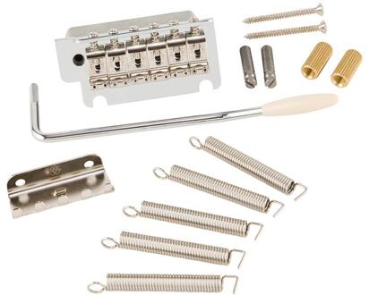 Fender 0992079000 tremolo assembly, deluxe series 2-point, chrome