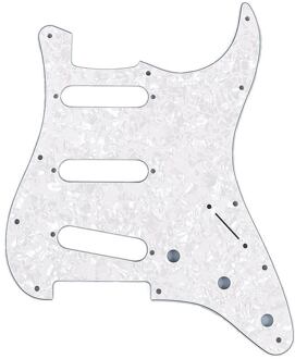 Fender 0992140000 slagplaat Strat® slagplaat Strat®, SSS, 11 schroefgaten, 4 ply, white pearl