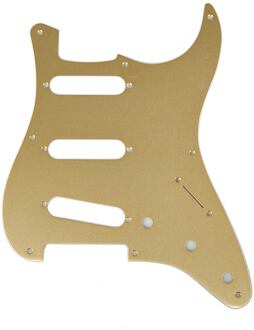 Fender 0992143000 slagplaat '57 Vintage Strat slagplaat '57 Vintage Strat, SSS, 8 schroefgaten, 1 ply, gold anodized