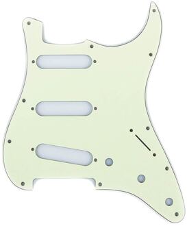 Fender 0992144000 slagplaat Strat® slagplaat Strat®, SSS, 11 schroefgaten, 3 ply, mint green