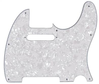 Fender 0992150000 slagplaat Standard Tele® slagplaat Standard Tele®, 8 schroefgaten, 4 ply, white pearl