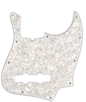 Fender 0992170000 slagplaat standard Jazz Bass® slagplaat standard Jazz Bass®, 10 schroefgaten, 4-ply, white pearl