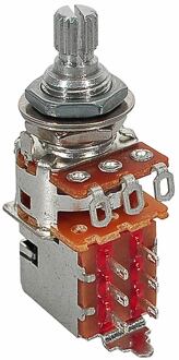 Fender 0992257000 250K Push/Pull potentiometer, .375" length bushing, with .022mf capacitor