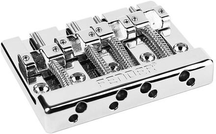 Fender 0994407000 bridge assembly HiMass 4-string Bass, chrome with zinc saddles