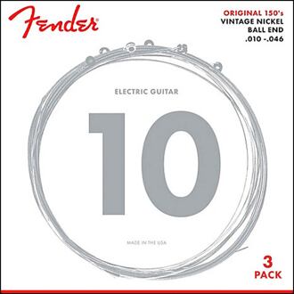 Fender F-150R-3 snarenset elektrisch snarenset elektrisch, pure nickel, regular: 010-013-017-026-036-046, 3-pack