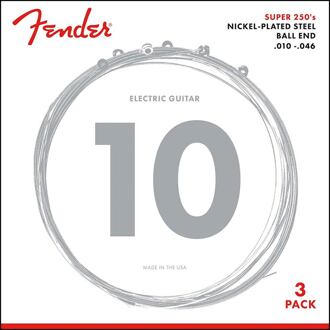 Fender F-250R-3 snarenset elektrisch snarenset elektrisch, nickel roundwound, regular: 010-013-017-026-036-046, 3-pack