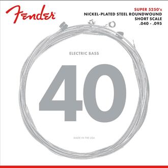 Fender F-5250XL snarenset elektrische basgitaar snarenset elektrische basgitaar, nickel plated steel, shortscale 30", extra light, 040-060-075-095
