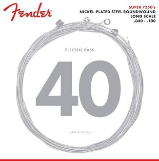 Fender F-7250L snarenset elektrische basgitaar snarenset elektrische basgitaar, nickel roundwound, light 040-050-080-100
