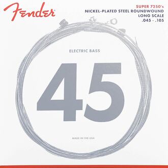 Fender F-7250M snarenset elektrische basgitaar snarenset elektrische basgitaar, nickel roundwound, medium 045-065-085-105
