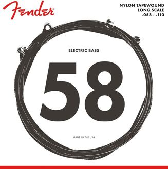 Fender F-9120M snarenset fretloze basgitaar snarenset fretloze basgitaar, nylon tapewound, medium 058-072-092-110