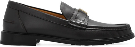 Fendi Bruine Loafer Schoenen voor Mannen Fendi , Black , Heren - 41 EU