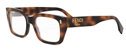 Fendi Bruine Optische Monturen Dames Accessoires Fendi , Brown , Dames - 52 MM