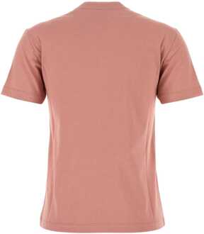 Fendi Donkerroze Katoenen T-shirt Roségoud - XS