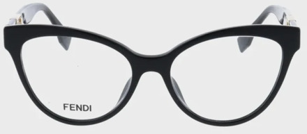 Fendi Glasses Fendi , Black , Dames - 53 MM