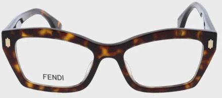 Fendi Glasses Fendi , Brown , Dames - 52 MM