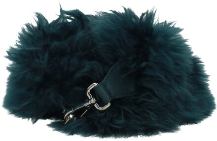 Fendi Groene Leren Schoudertas