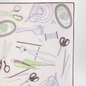 Fendi Mauve Roze Zijden Foulard - maat Ivoor