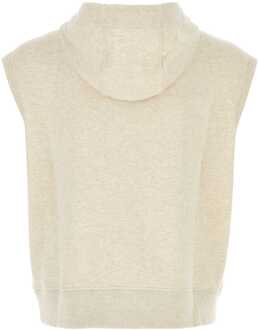 Fendi Melange Crema Stretch Sweatshirt Ivoor - M