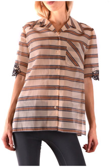 Fendi Multicolor Lente/Zomer Shirt Fendi , Brown , Dames - XS