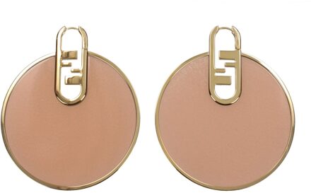 Fendi Roze Plexiglas Oorbellen