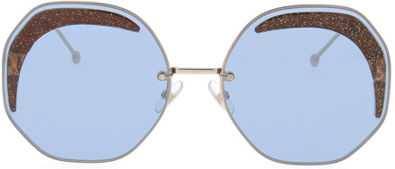 Fendi Stijlvolle zonnebril van Fendi Fendi , Gray , Dames - 53 MM