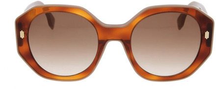 Fendi Stijlvolle zonnebril voor dames Fendi , Yellow , Dames - 53 MM