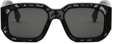 Fendi Sunglasses Fendi , Black , Heren - 52 MM
