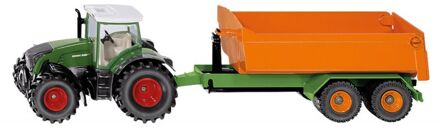 Fendt 933 tractor met kiepwagen 12,8 cm staal groen (1989)