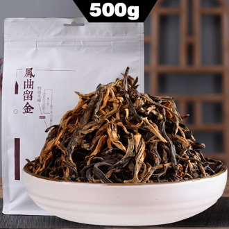 FENG QU LIU JIN TEA * 2020 FengHetang DianHong Black Tea Yunnan Dian Hong Maofeng Tea Red 500g