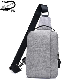 Fengdong male sling chest bag small crossbody bags for men one shoulder bag mini messenger bag pack dropshipping boy usb bag