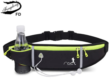 Fengdong ultra thin running bag sports waist bag men multifunctional waist pack sling chest bag anti-theft 5.5 inch phone bag