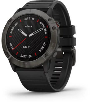fenix 6X Sapphire - 51 mm - Zwart/grijs