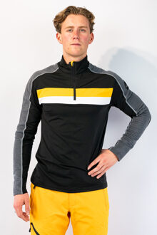 Fenner Pulli Heren zwart - grijs - geel - wit - 48 - S