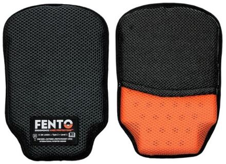 Fento Pocket 100 - Kniebeschermers - Zwart/Oranje