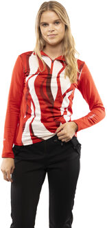 Fenton Ski Pully Dames S/36 Rood dessin