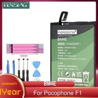 Ferising Real 4000Mah Originele Vervangende Batterij BM4E Voor Xiaomi Mi Pocophone F1 Batterij Authentieke Telefoon Batterij + Gereedschap Sets