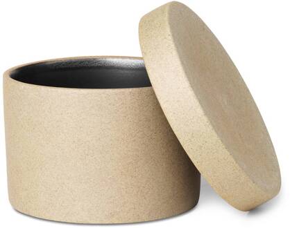 Ferm Living Bon houder, hoogte 6,5 cm, beige, porselein zandkleurig