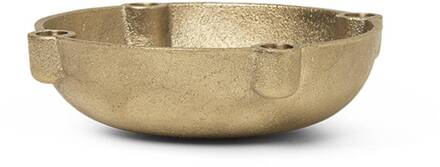 Ferm Living Bowl - Kaarsenhouder Small - Brass - 14,6cm