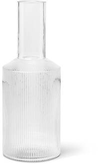 Ferm Living Ripple Karaf 0,9 L Transparant