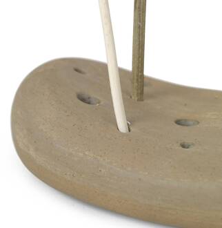 Ferm Living Vanitas bloemsteen, beige, 12 x 8 cm, porselein zandkleurig