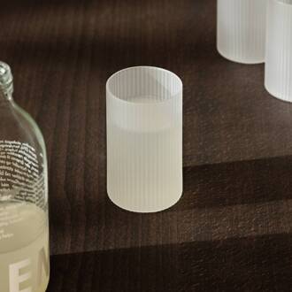 Ferm Living Verrine Ripple, wit, 140 ml, glas, set van 4