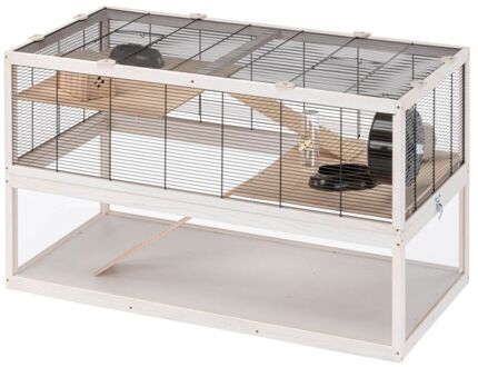 Ferplast Domster 100 - Hamsterkooi - 100x61x50 cm - White wash