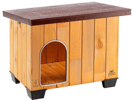 Ferplast Hondenhok Baita 67 X 53 Cm Hout Naturel/bruin